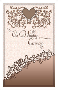 Wedding Program Cover Template 12D - Graphic 6